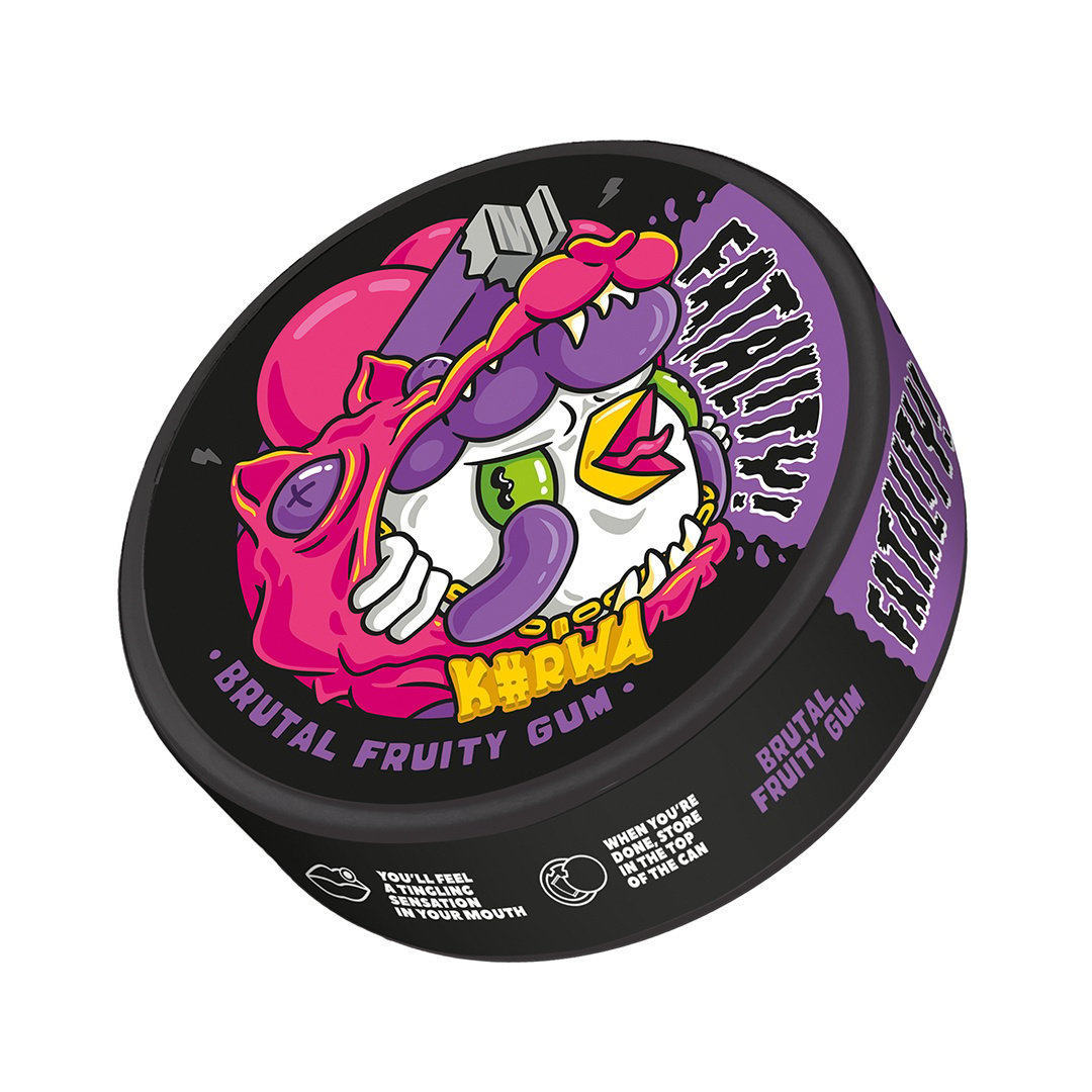 Kurwa Fatality Brutal Fruity Gum - 50mg Snus & Nicotine Pouch