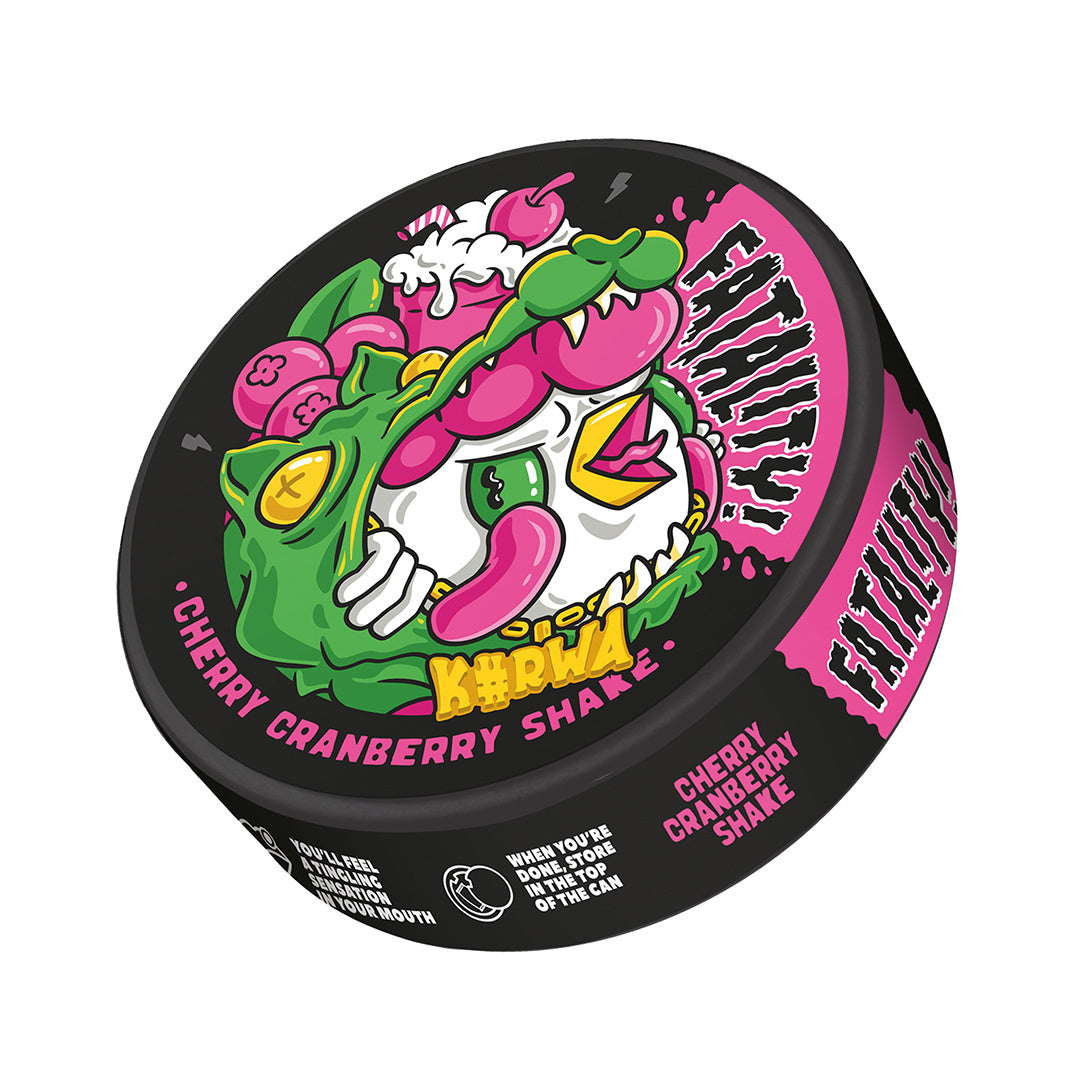 Kurwa Fatality Cherry Cranberry Shake - 50mg Snus & Nicotine Pouch