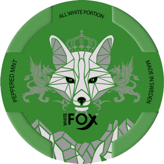 WHITE FOX Peppered Mint Snus & Nicotine Pouch