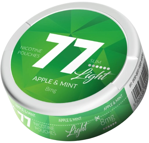 77 Apple & Mint Light - 8mg Snus & Nicotine Pouch