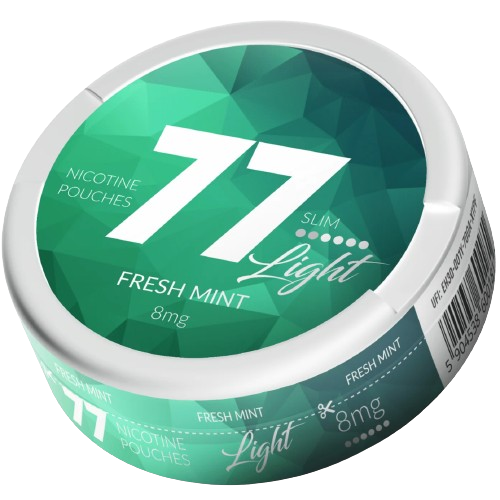 77 Fresh Mint Light - 8mg Snus & Nicotine Pouch