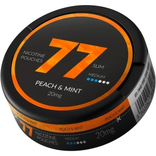 77 Peach & Mint - 20mg Snus & Nicotine Pouch