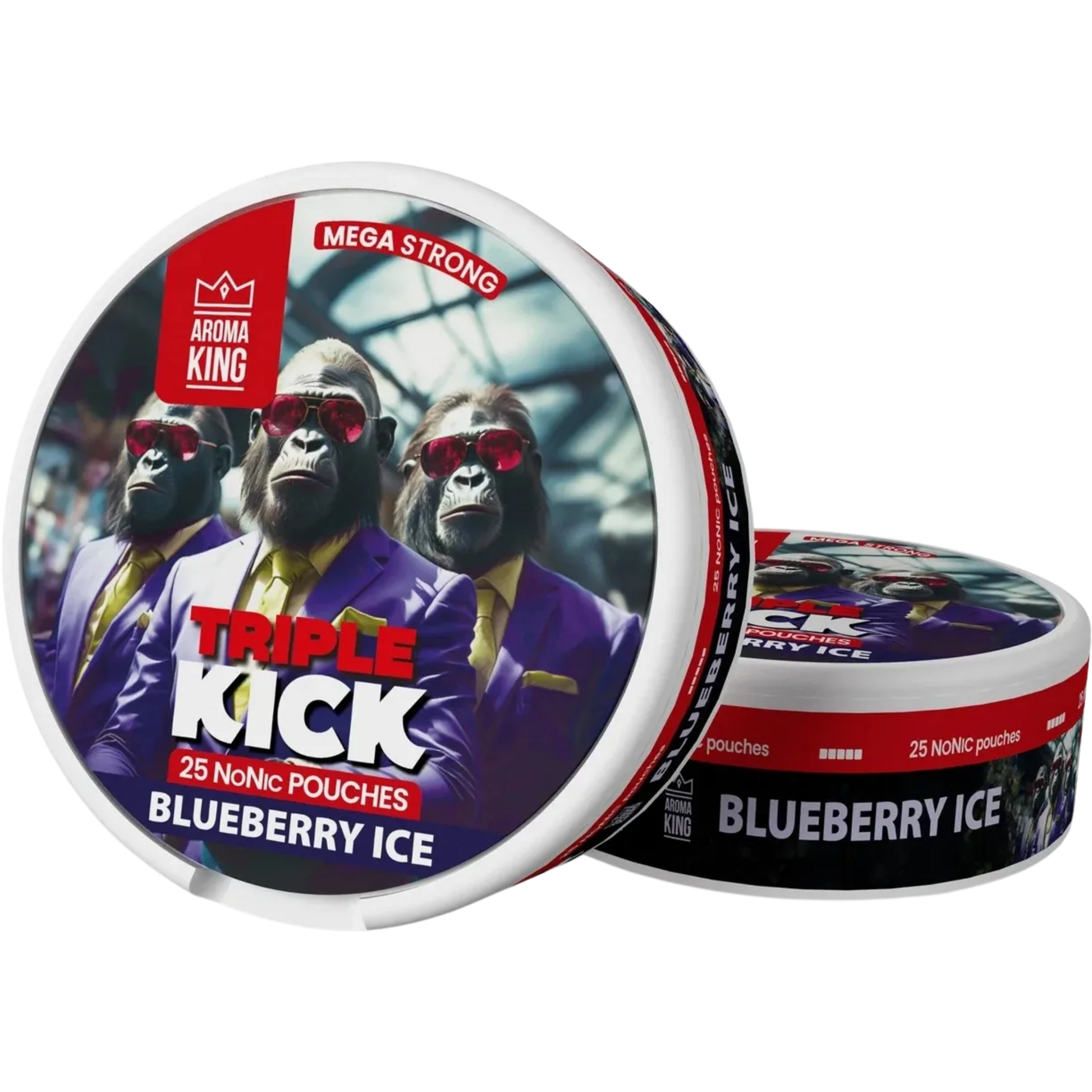 Aroma King NoNic Triple Kick Blueberry Ice - 20mg Snus & Nicotine Pouch