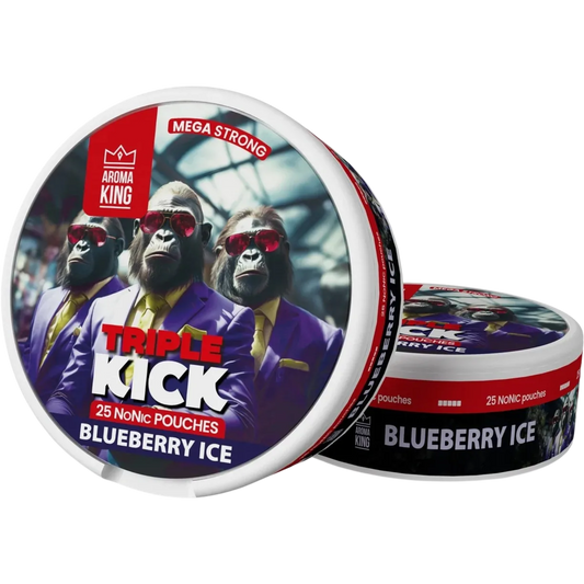 Aroma King NoNic Triple Kick Blueberry Ice - 20mg Snus & Nicotine Pouch