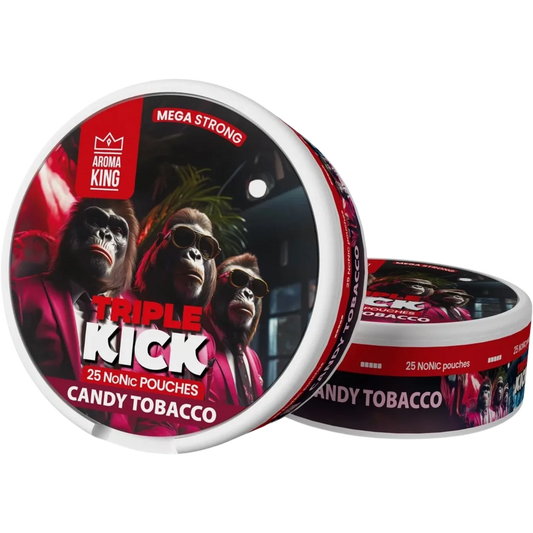 Aroma King NoNic Triple Kick Candy Tobacco - 20mg Snus & Nicotine Pouch