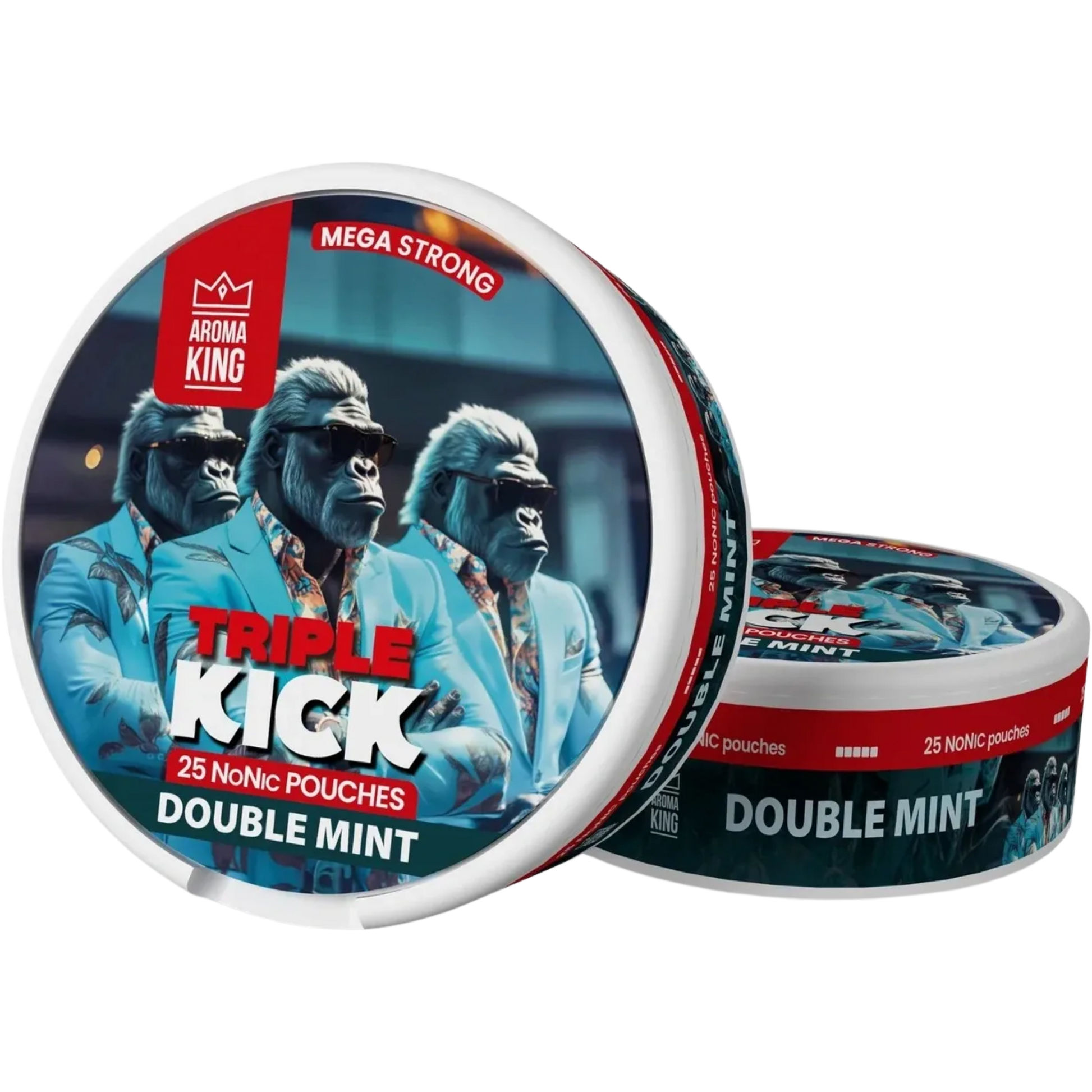 Aroma King NoNic Triple Kick Double Mint - 20mg Snus & Nicotine Pouch