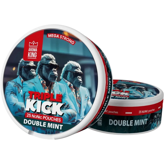 Aroma King NoNic Triple Kick Double Mint - 20mg Snus & Nicotine Pouch