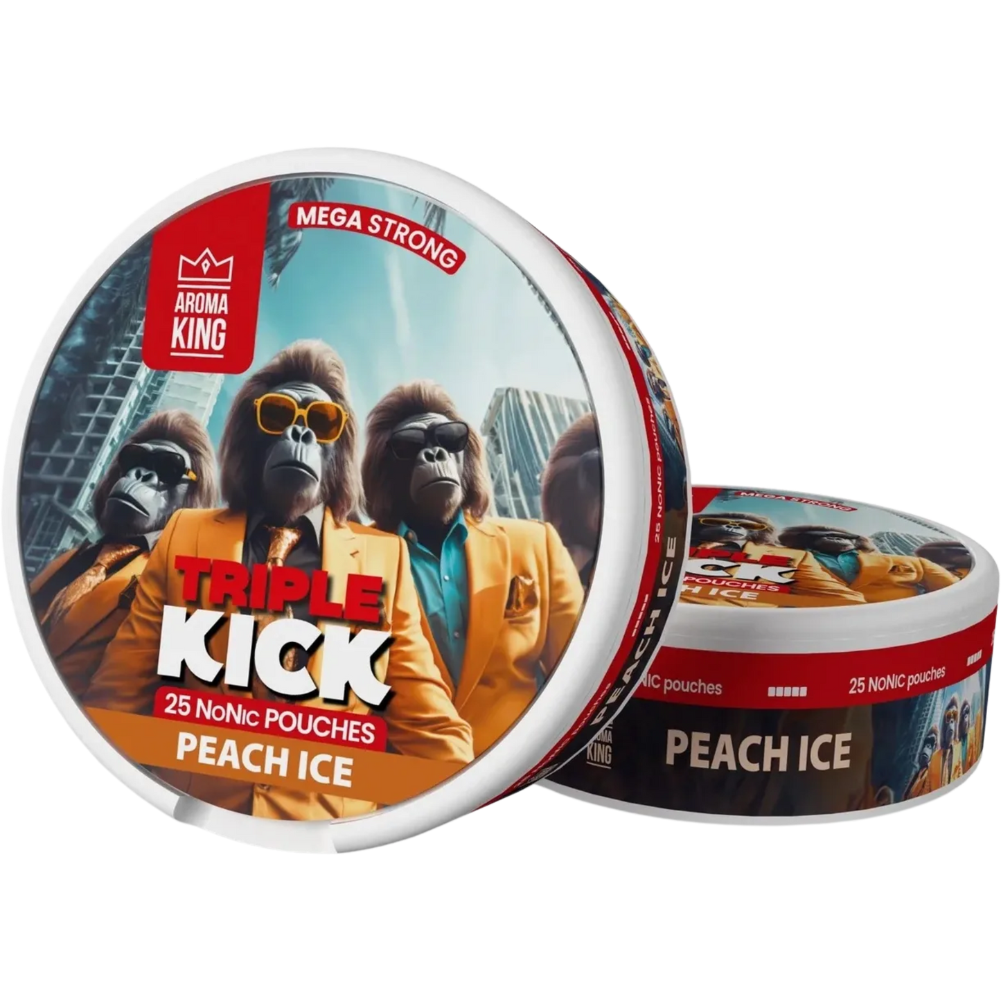 Aroma King NoNic Triple Kick Peach Ice - 20mg Snus & Nicotine Pouch