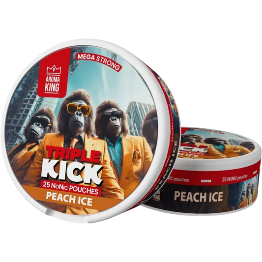 Aroma King NoNic Triple Kick Peach Ice - 20mg Snus & Nicotine Pouch