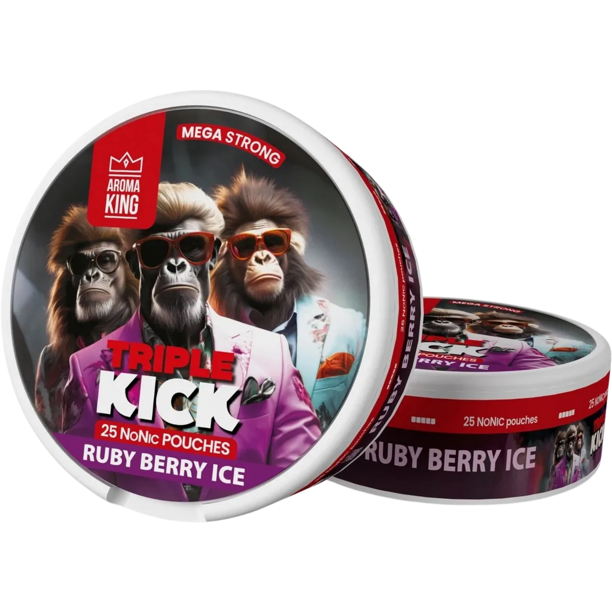 Aroma King NoNic Triple Kick Ruby Berry Ice - 20mg Snus & Nicotine Pouch