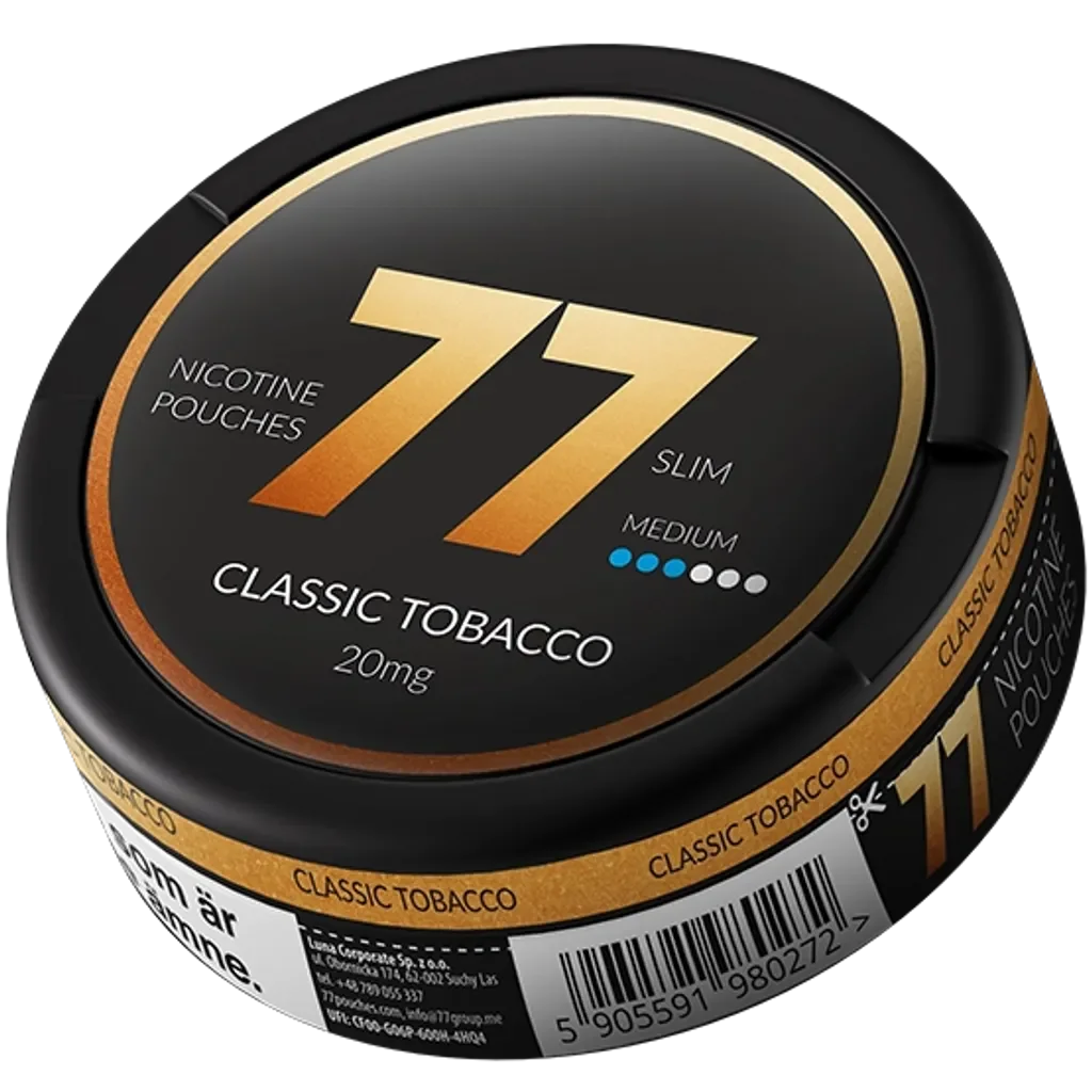 77 Classic Tobacco - 20mg Snus & Nicotine Pouch