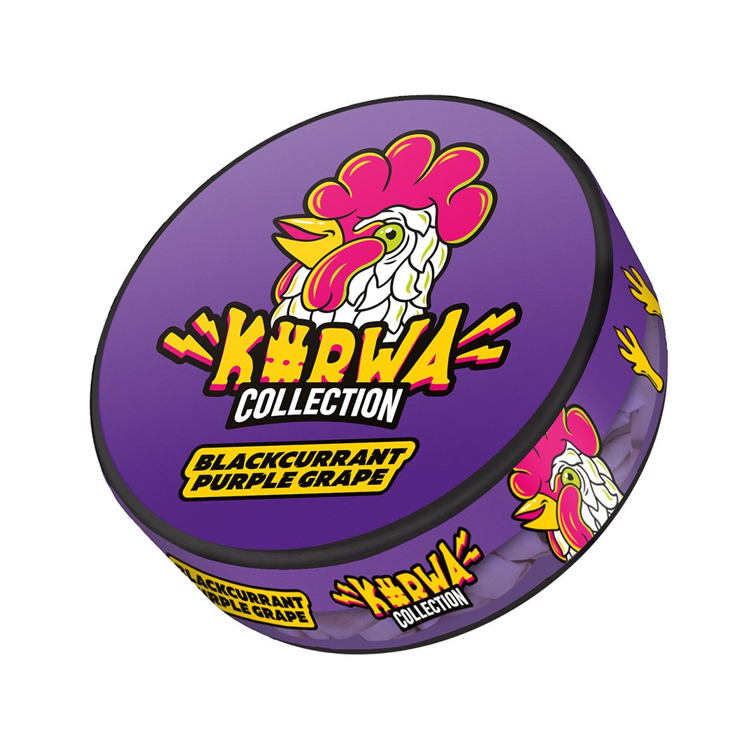 Kurwa Collection Blackcurrant Purple Grape - 25mg Snus & Nicotine Pouch