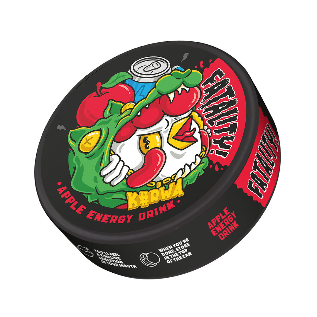 Kurwa Fatality Apple Energy Drink - 50mg Snus & Nicotine Pouch