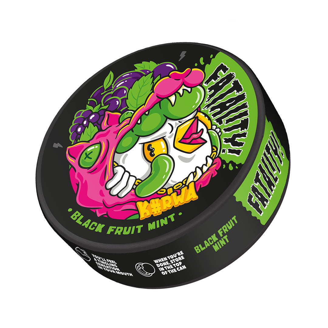 Kurwa Fatality Black Fruit Mint - 50mg Snus & Nicotine Pouch