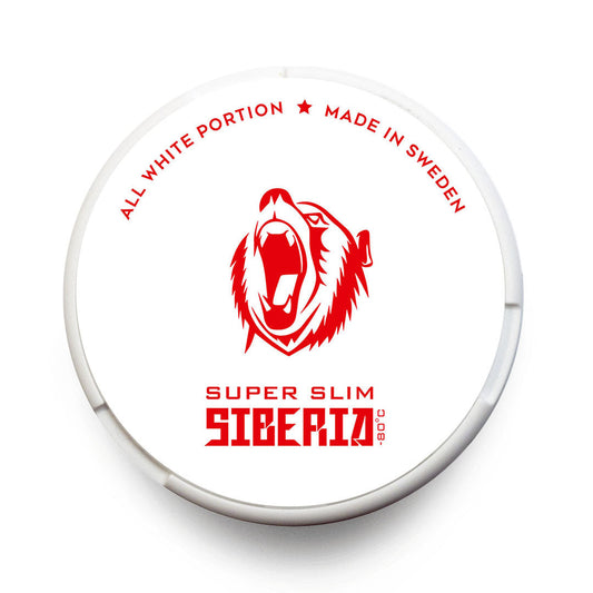 Siberia All White Super Slim - 33mg Snus & Nicotine Pouch