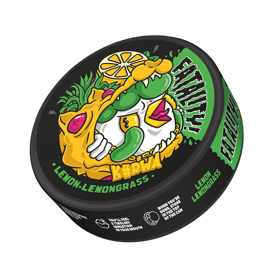 Kurwa Fatality Lemon Lemongrass - 50mg Snus & Nicotine Pouch