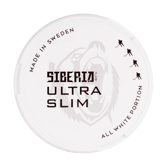 Siberia All White Ultra Slim - 33mg Snus & Nicotine Pouch